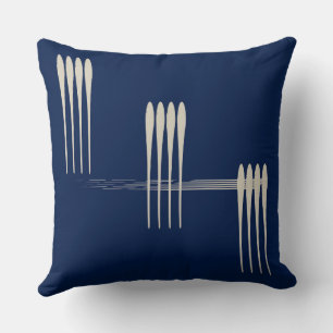 Dekonstruierte Noten, Navy Throw Kissen