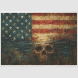 Dekopapier "Flag and Skull in Water Decoupage" - M Seidenpapier