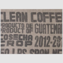 Dekopapier für das Kaffeesack-Mobiliar