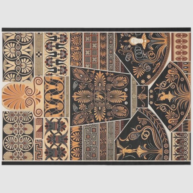 Dekopapier für griechisches Muster Seidenpapier (Vorderseite)