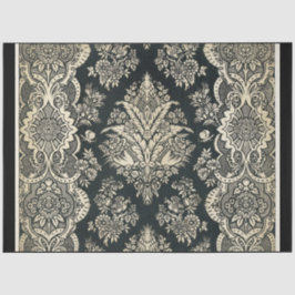 Dekopapier für schwarze und weiße Damaskus Seidenpapier