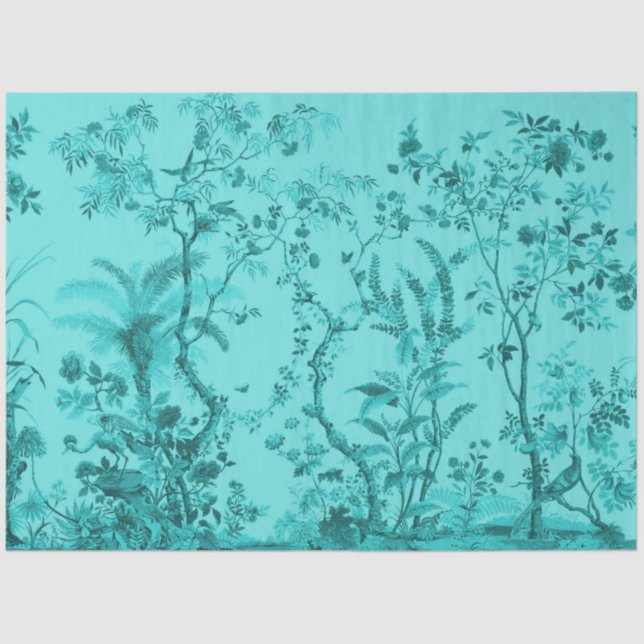 Dekopapier für Tropengärten und Vögel Seidenpapier (Vorderseite)