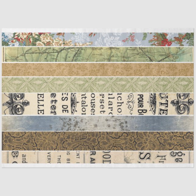 Dekopapier für Waschbänder Seidenpapier (Vorderseite)