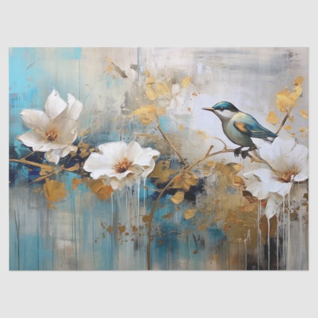 Dekopapier, Umhüllung - botanische Komplikationen  Seidenpapier (Vorderseite)