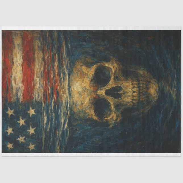 Dekopapier zum Entfernen von Schädel und Reflektio Seidenpapier (Vorderseite)