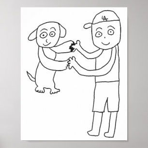 Dekopin und Otani-san verbinden Hände Poster