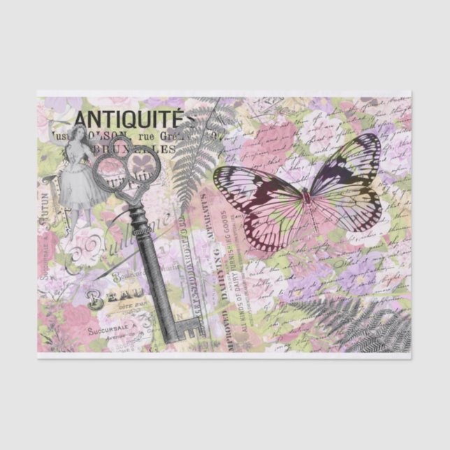 Dekopulationspapier für Butterfly-Schlüssel Seidenpapier (Vorderseite)