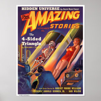 DEKOR: AMAZING STORIES VINTAGE MAGAZINCOVER POSTER