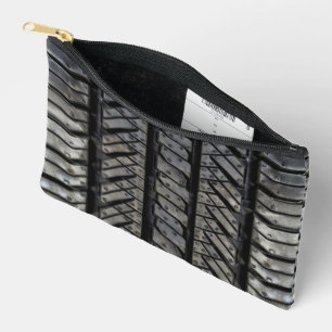 Dekor aus schwarzem Reißkautschuk Zubehörtasche