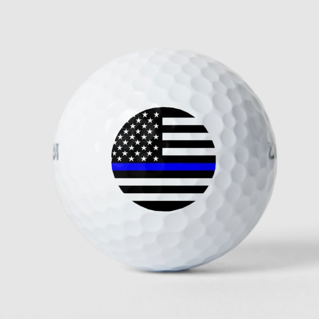 Dekor der American Thin Blue Line Golfball (Vorderseite)