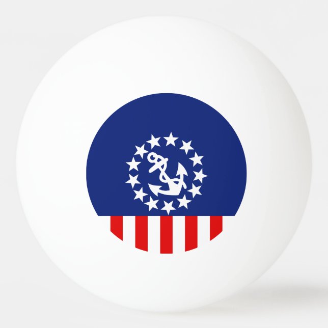 Dekor der amerikanischen Flagge Tischtennisball (Vorderseite)