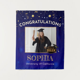 Dekor der benutzerdefinierten Graduationspartei 20 Wandteppich