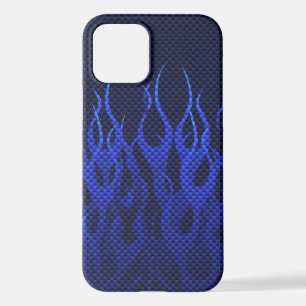 Dekor der Blauen Flammen auf einem iPhone 12 Hülle
