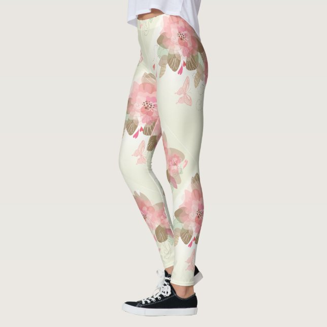 Dekor der Blume 15 Leggings (Links)