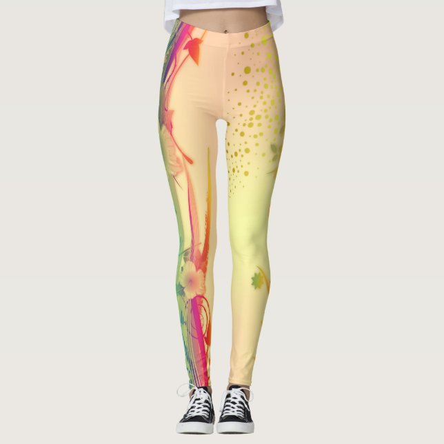Dekor der Blume 79 Leggings (Vorderseite)