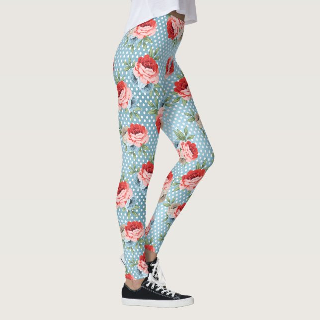 Dekor der Blume 82 Leggings (Rechts)