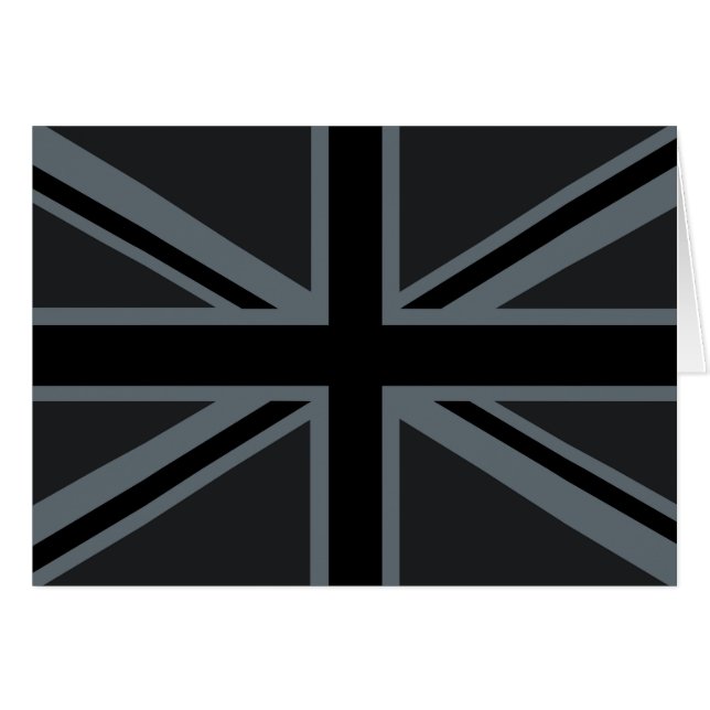 Dekor der britischen Flagge von Black Union Jack (Vorderseite (Horizontal))