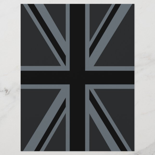 Dekor der britischen Flagge von Black Union Jack (Vorderseite)
