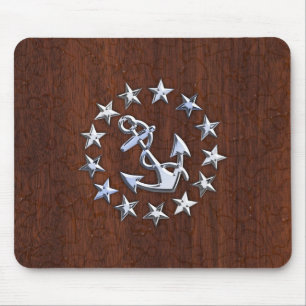 Dekor der Flagge eines amerikanischen Schiffes Mousepad