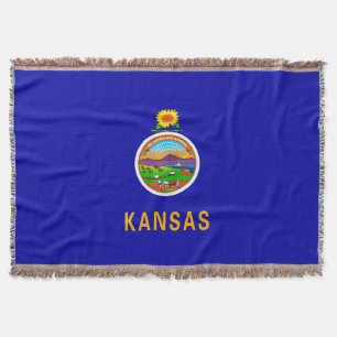 Dekor der Kansas-Staatsflagge Decke