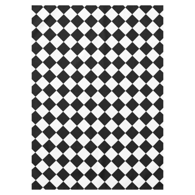 Dekor der klassischen Diamant-Schachbretter Tischdecke (Vorderseite)