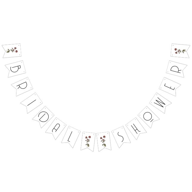 Dekor der lila Wildblume Brautparty weiß Wimpelkette (Alle)