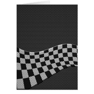 Dekor der Racing Flag Wave im Carbon Fibre-Stil