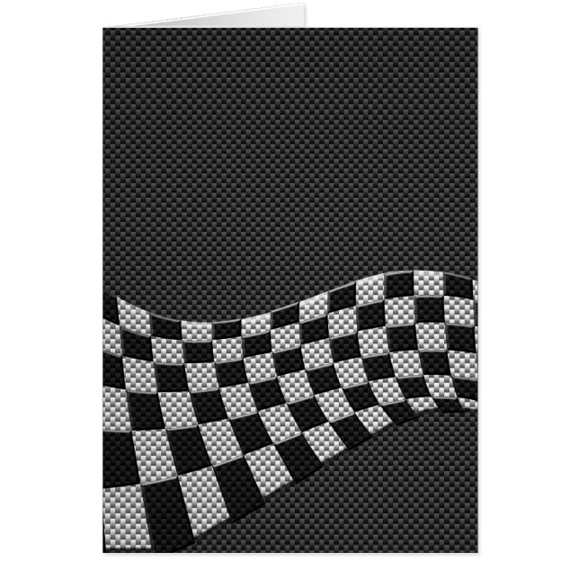 Dekor der Racing Flag Wave im Carbon Fibre-Stil (Vorne)