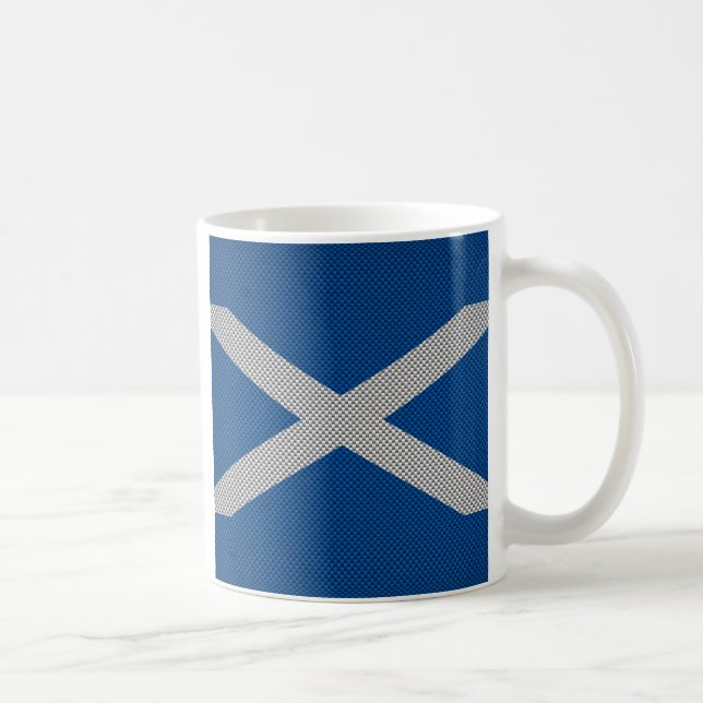 Dekor der schottischen Flagge für Kohlenstofffaser Tasse (Rechts)