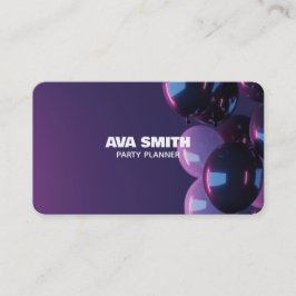 Dekor des Balloon-Party Visitenkarte