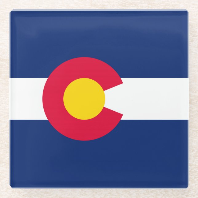 Dekor des Farbzustandsdesigns Glasuntersetzer (Vorderseite)