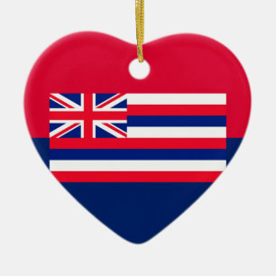 Dekor des Flaggendesigns des Hawaii-Staates Keramikornament