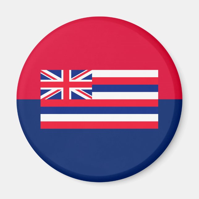 Dekor des Flaggendesigns des Hawaii-Staates Magnet (Vorne)
