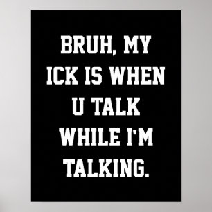 Dekor des Mittelschulstudios Slang Poster