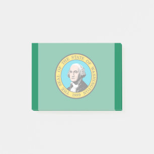 Dekor des Washington State Flag Design Post-it Klebezettel