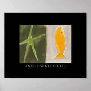 Dekor-Fischmalerei für Wände Poster
