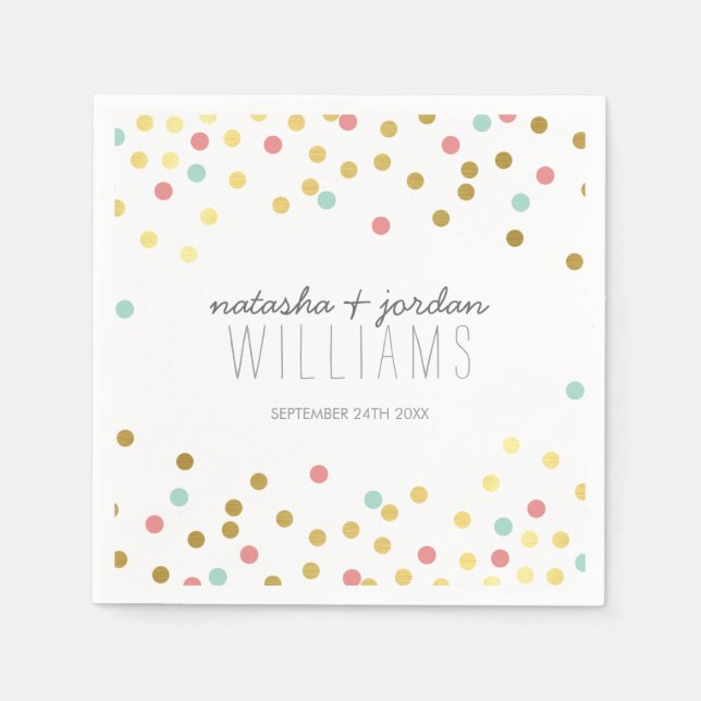 DEKOR-FKK-niedliche Goldminzkoralle Serviette (Vorderseite)