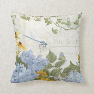 Dekor Französisches Landhaus Vintage Floral Libell Kissen