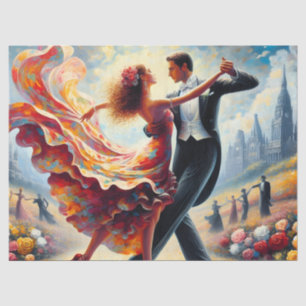 Dekor für Ballsaaltanz Möbeldecoupage Seidenpapier