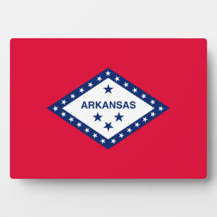 Dekor für das Design der Staatsflagge von Arkansas Fotoplatte