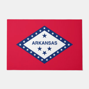 Dekor für das Design der Staatsflagge von Arkansas Fußmatte