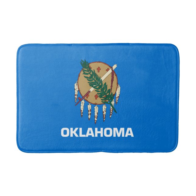 Dekor für das Flaggendesign des Staates Oklahoma Badematte (Vorderseite)
