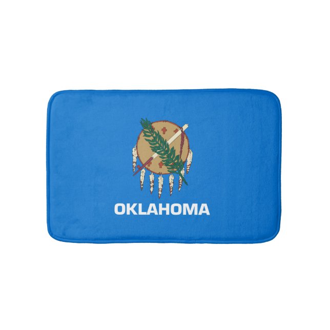 Dekor für das Flaggendesign des Staates Oklahoma Badematte (Vorderseite)