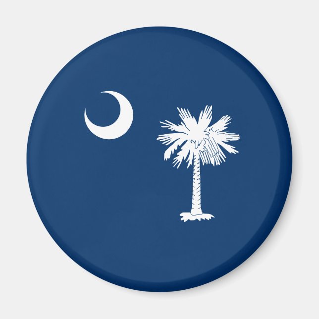 Dekor für die Flaggen des South Carolina-Staates Magnet (Vorne)