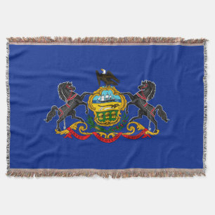 Dekor für die Flaggen des Staates Pennsylvania Decke