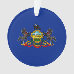 Dekor für die Flaggen des Staates Pennsylvania Ornament