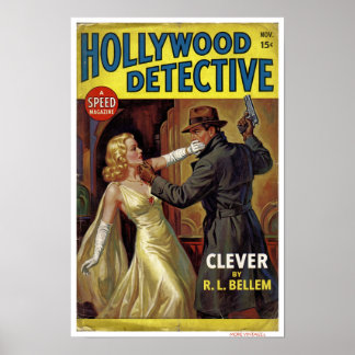 DEKOR: HOLLYWOOD DETECTIVE MAGAZIN COVER POSTER