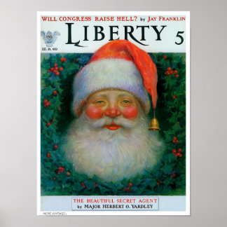 DEKOR: LIBERTY MAG SANTA WEIHNACHTEN POSTER