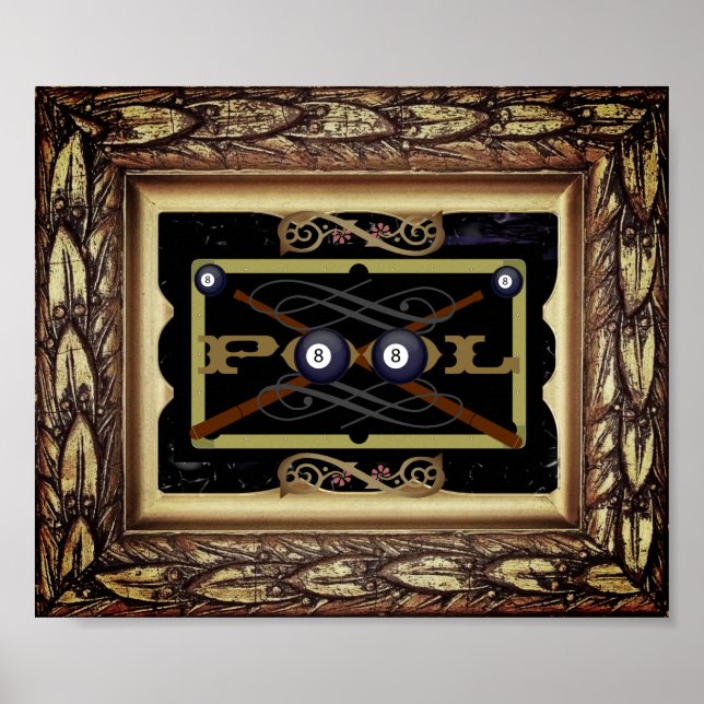 Dekor-Poster im klassischen Pool (Halle) Poster (Vorne)