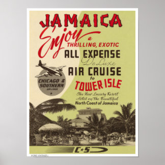 DEKOR: VINTAGE MCM REISEPLAKAT POSTER